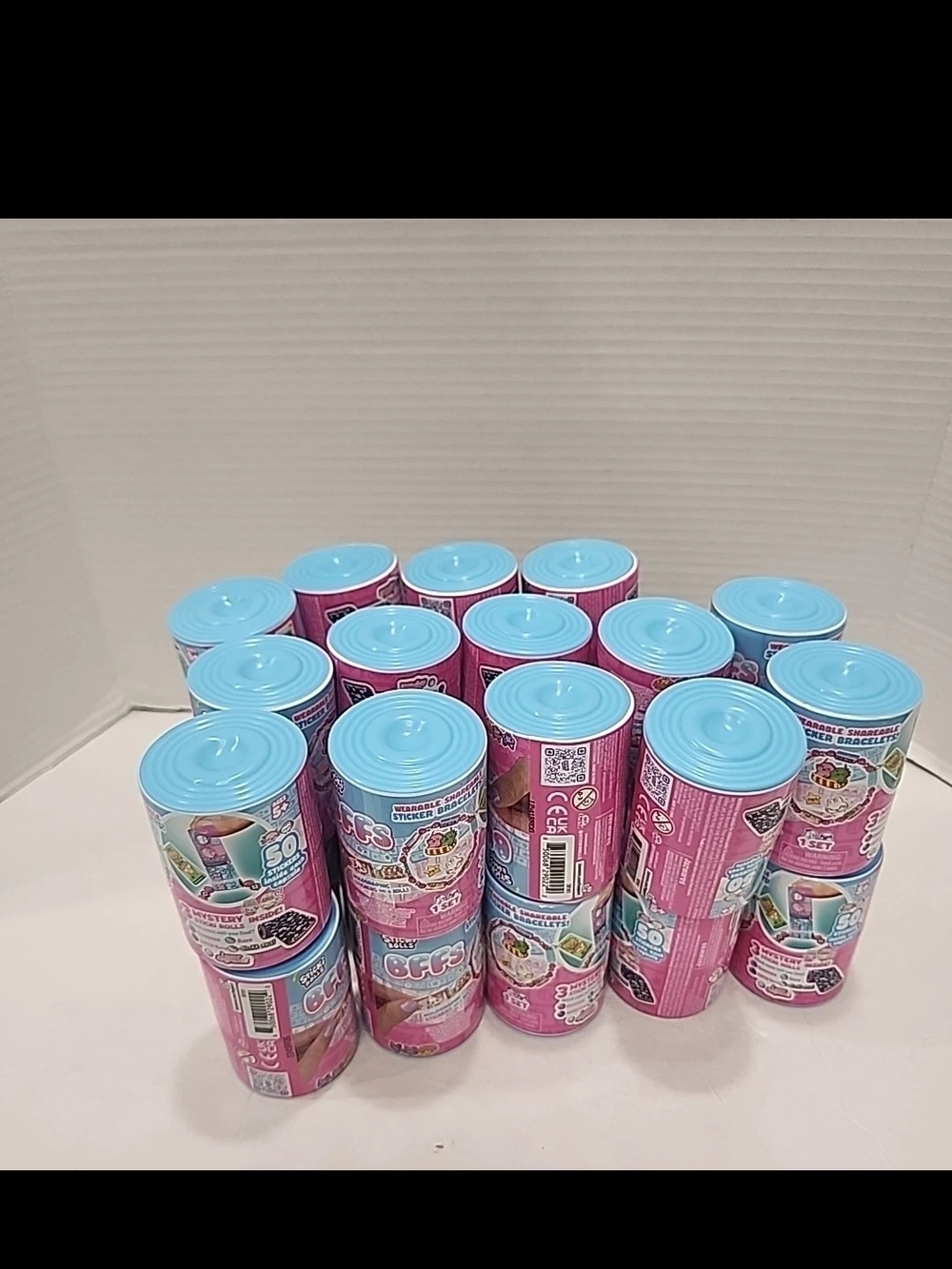 Sticki Rolls BFF Sticki Band Capsule Bracelet Art Craft Kit w Stickers LOT OF 29